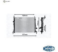 MAGNETI MARELLI 350213169900 Engine radiator