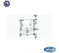 MAGNETI MARELLI 350213183900 Engine radiator