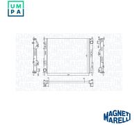 RADIATOR ENGINE COOLING 350213186800 FOR RENAULT K9K718/740/820 1.5L 4cyl