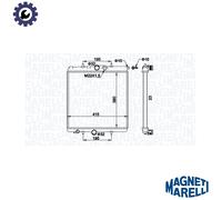 RADIATOR ENGINE COOLING 350213194100 FOR PEUGEOT 206/Hatchback/SW/CC KFU 1.4L
