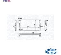 MAGNETI MARELLI 350213202200 Engine radiator