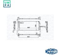 MAGNETI MARELLI 350213202700 Engine radiator