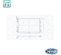 RADIATOR ENGINE COOLING 350213841000 FOR SKODA FABIA/II/Combi VW SEAT 1.2L 3cyl