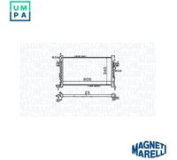 RADIATOR ENGINE COOLING 350213977000 FOR VAUXHALL TIGRA/TwinTop COMBO/TOUR/Mk