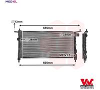VAN WEZEL 37002183 Engine radiator