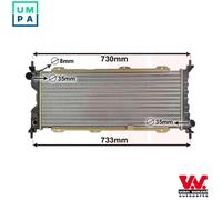 RADIATOR ENGINE COOLING 37002185 FOR OPEL CORSA/B/Hatchback/Van/SWING/STATION