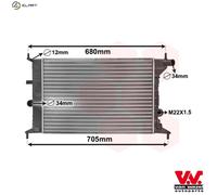 VAN WEZEL 37002242 Engine radiator