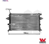 Van Wezel Autoparts Engine Radiator 37002254 for Opel Zafira/Astra/Classic/Caravan/Van