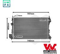 RADIATOR ENGINE COOLING 37002338 FOR OPEL VECTRA/GTS SIGNUM/Hatchback SAAB