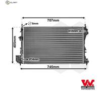 Van Wezel Autoparts Radiator 37002338 - for Saab & Opel Vectra/GTS/Signum Hatchback 2.0L
