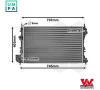 RADIATOR ENGINE COOLING 37002338 FOR OPEL VECTRA/GTS SIGNUM/Hatchback SAAB