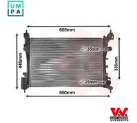 VAN WEZEL 37002408 Engine radiator