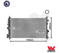 VAN WEZEL 37002474 Engine radiator
