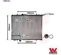VAN WEZEL 40002189 Engine radiator