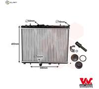 VAN WEZEL 40002255 Engine radiator