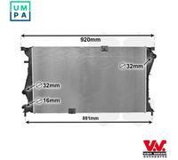 VAN WEZEL 43002601 Engine radiator