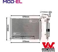RADIATOR ENGINE COOLING 4300M499 FOR RENAULT TWINGOIIWIND K9K820/740/718 1.5L