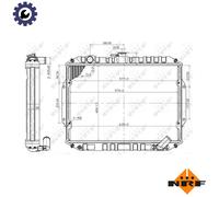 RADIATOR ENGINE COOLING 503486 FOR -T4D564D56-T 2.5L 4cyl