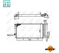 NRF 50406A Engine radiator