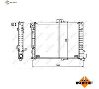 NRF 504140 Engine radiator