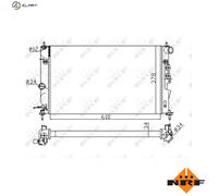 NRF 50563A Engine radiator
