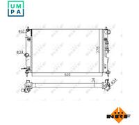 NRF 50563A Engine radiator