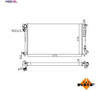 NRF 509510A Engine radiator
