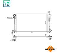 NRF 509510A Engine radiator