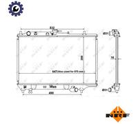 NRF 516511 Engine radiator
