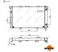 RADIATOR ENGINE COOLING 516580 FOR M102.921/924/962/961 2.0L OM 601.911 2.0L