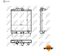 NRF 526356 Engine radiator