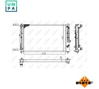 NRF 529504A Engine radiator