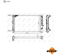 NRF 529504A Engine radiator