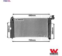RADIATOR ENGINE COOLING 53002302 FOR TOYOTA COROLLA/ALLEX/SPACIO/Verso/ALTIS