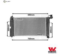 RADIATOR ENGINE COOLING 53002302 FOR TOYOTA COROLLA/ALLEX/SPACIO/Verso/ALTIS