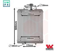 VAN WEZEL 53002360 Engine radiator