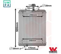 VAN WEZEL 53002360 Engine radiator