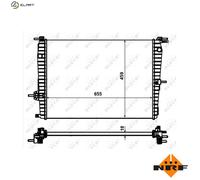 NRF Engine Cooling Radiator For Renault Fluence 2010-2025 1.6 53011