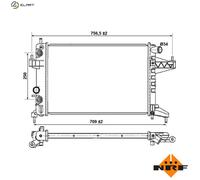 NRF 53035 Engine radiator