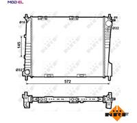RADIATOR ENGINE COOLING 53077 FOR M4R700/701 2.0L F4R830/832 2.0L 4cyl