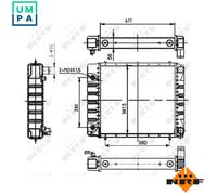 NRF 53149 Engine radiator