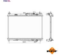 NRF 53152 Engine radiator