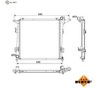 NRF 53164 Engine radiator