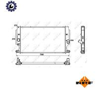 Radiator fits TOYOTA AVENSIS 2.0D 08 to 18 NRF 164000R030 164000R061 164000R090