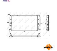 Radiator fits TOYOTA AVENSIS 2.0D 08 to 18 NRF 164000R030 164000R061 164000R090