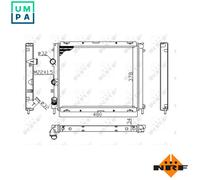 NRF Radiator for Renault Clio F8Q630/F8Q632/F8Q662 1.9 September 1998 to Present