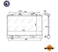 RADIATOR ENGINE COOLING 53383 FOR RF5C/RF7J 2.0L 4cyl