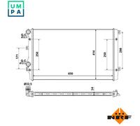 NRF 53406A Engine radiator