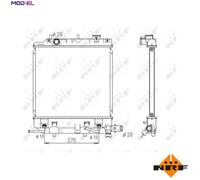 NRF 53434 Engine radiator