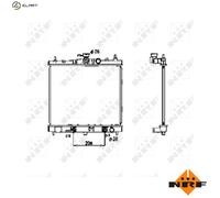 NRF 53477 Engine radiator